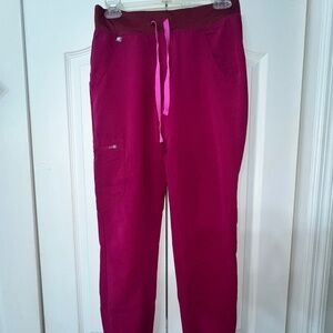 Figs Zamora Jogger Scrub Pants XS - Magenta